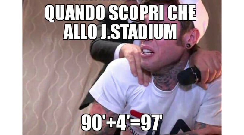 Fedez in lacrime, i meme calcistici spopolano sul web