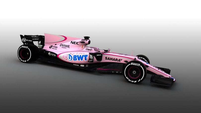 Force India shock: svelata la nuova livrea in rosa