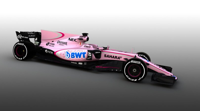 Force India shock: svelata la nuova livrea in rosa