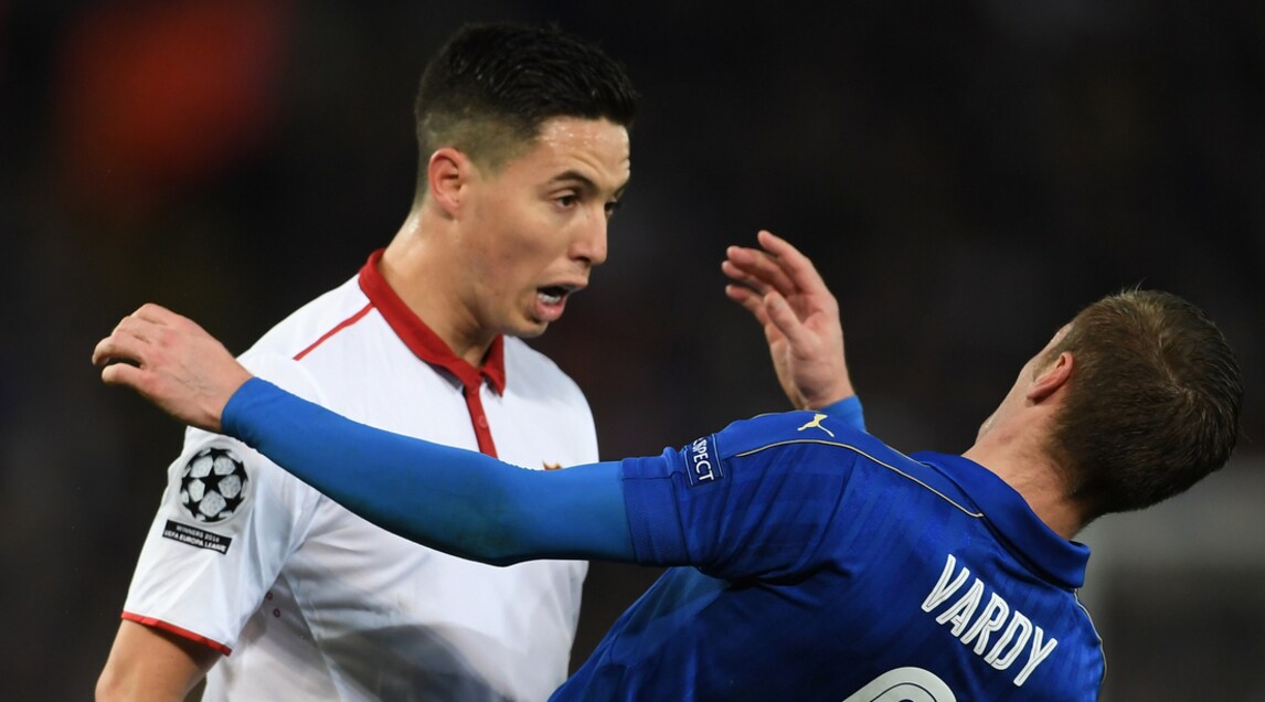 Champions League: testata di Nasri, scintille con Vardy