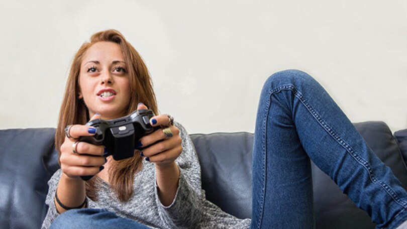 Videogamer in rosa