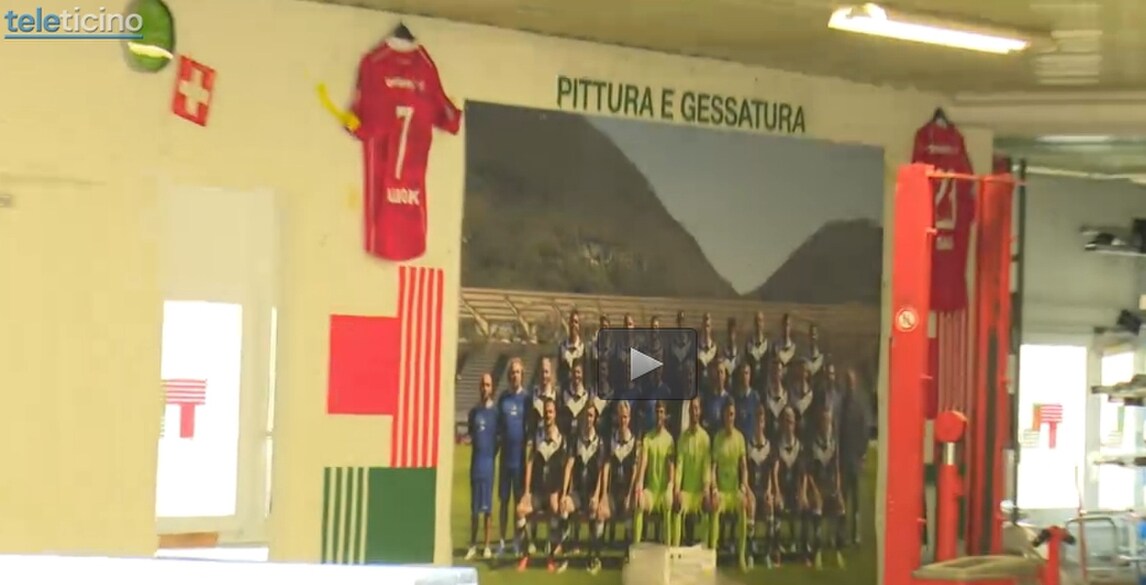 Lugano svogliato, Tramezzani porta la  squadra in fabbrica