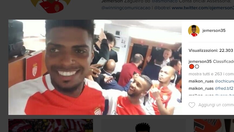 Champions League, festa in stile Italia mondiale nello spogliatoio del Monaco