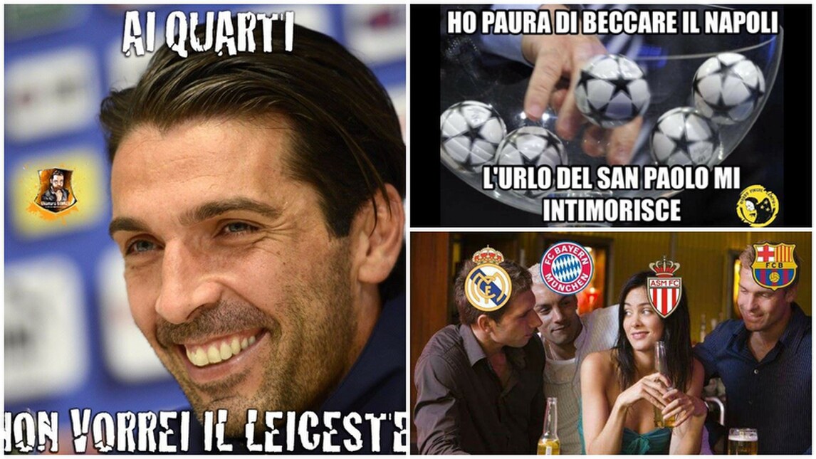La Juventus, il Monaco e il Leicester: tutta l'ironia sui sorteggi di Champions