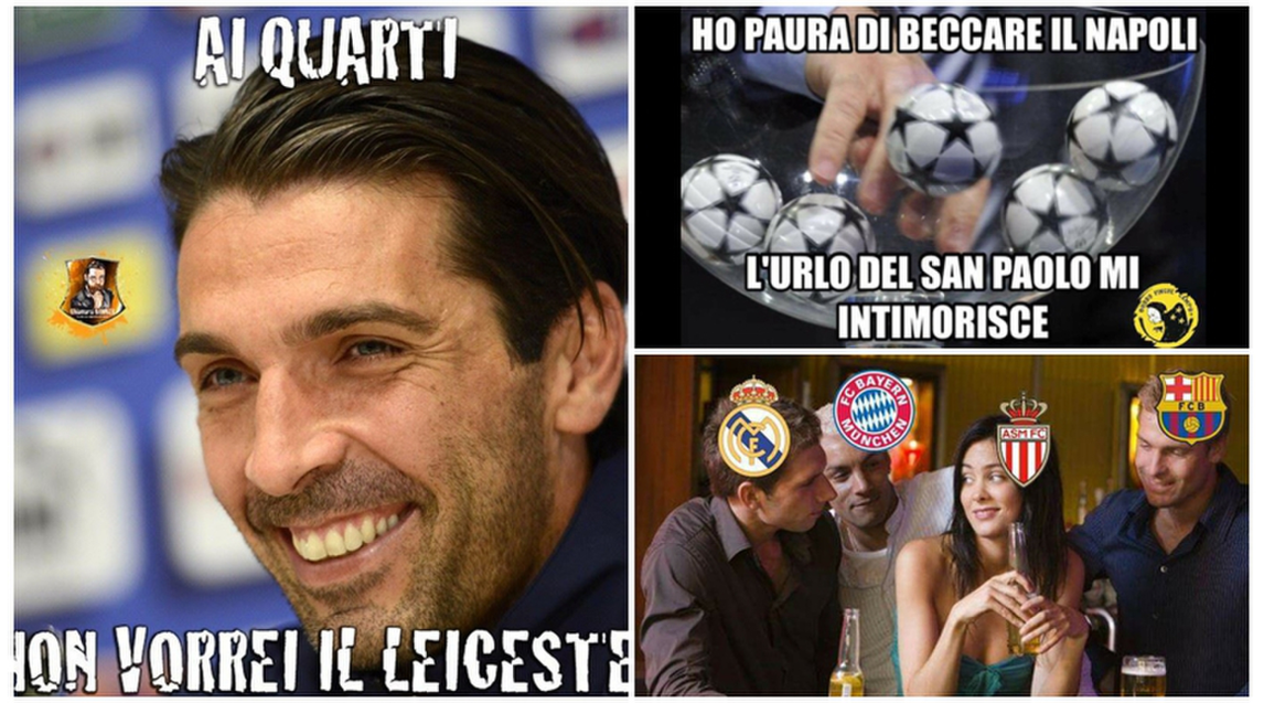 La Juventus, il Monaco e il Leicester: tutta l'ironia sui sorteggi di Champions