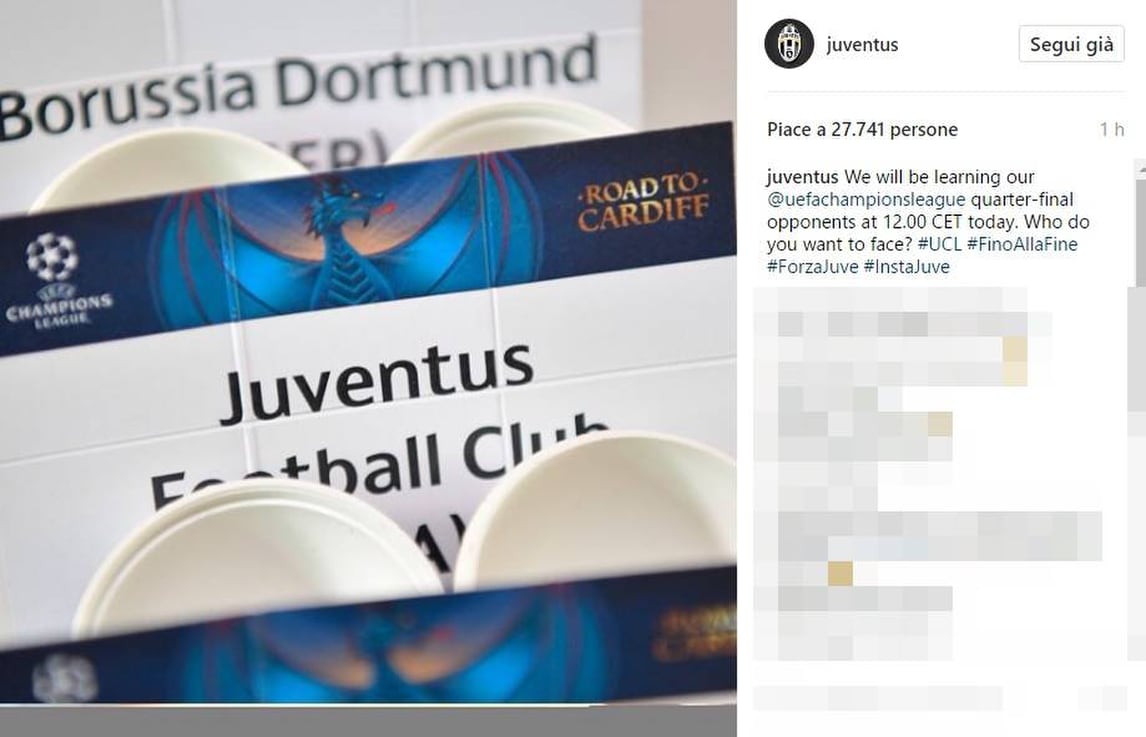 Ai quarti Allegri pesca il Barcellona: l'ultima volta passò la Juve