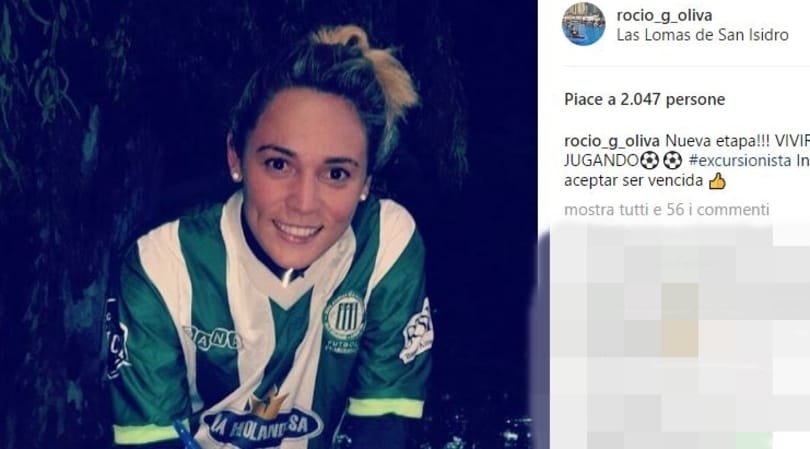 Rocio Oliva, compagna di Maradona, giocherà in un club argentino