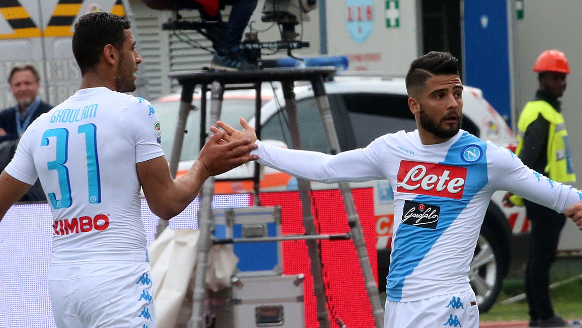 Empoli-Napoli 2-3: per Insigne doppietta e dab dance