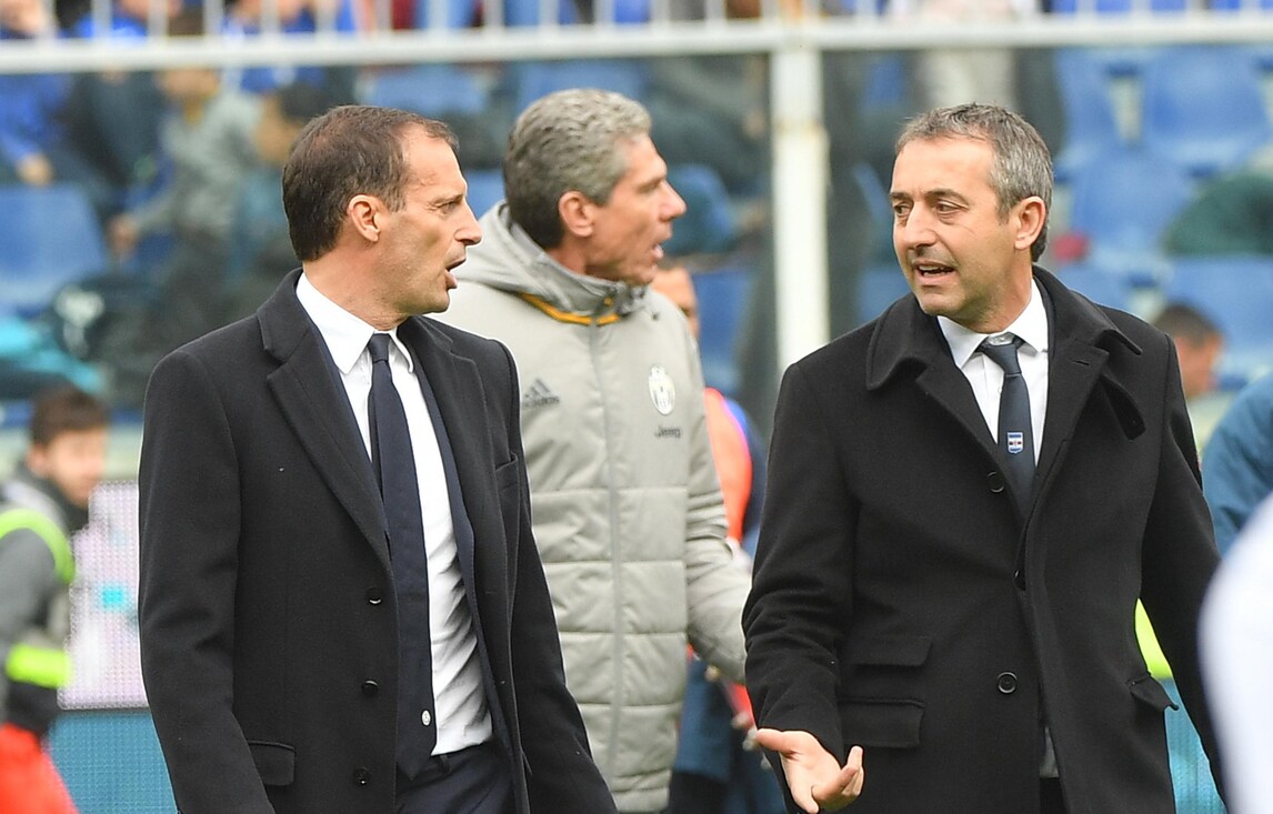 Serie A Sampdoria, Giampaolo: «Furia Allegri? Non pensava di soffrire...»