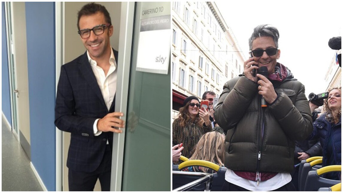 Del Piero saluta Fiorello: «Un telespettatore da premiare»