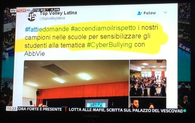 Volley: Superlega, #Accendiamoilrispetto anche su Sky