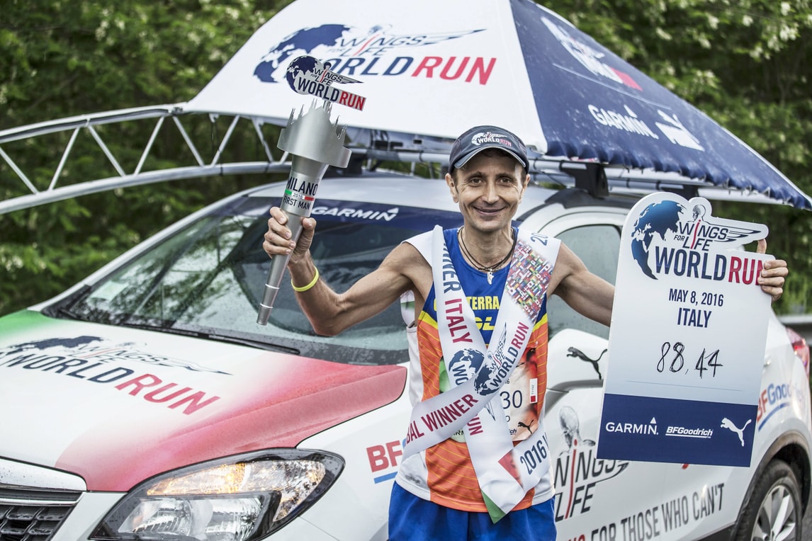 Wings for Life World Run 2017. Riuscirà Giorgio Cacaterra a difendere il titolo?
