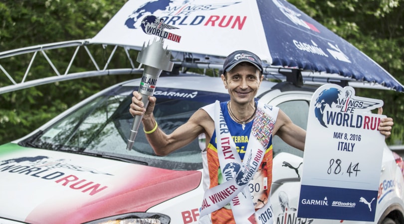 Wings for Life World Run 2017. Riuscirà Giorgio Cacaterra a difendere il titolo?