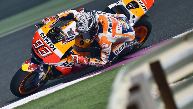 MotoGp Honda, Marquez: «Lotteremo per il podio»
