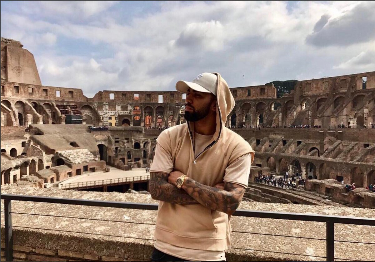 Gabigol turista a Roma