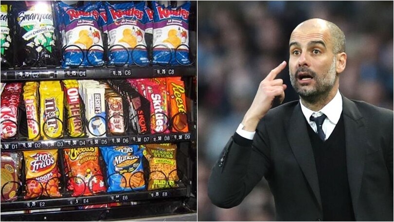 Manchester City a stecchetto: Guardiola vieta i distributori di snack e cioccolata