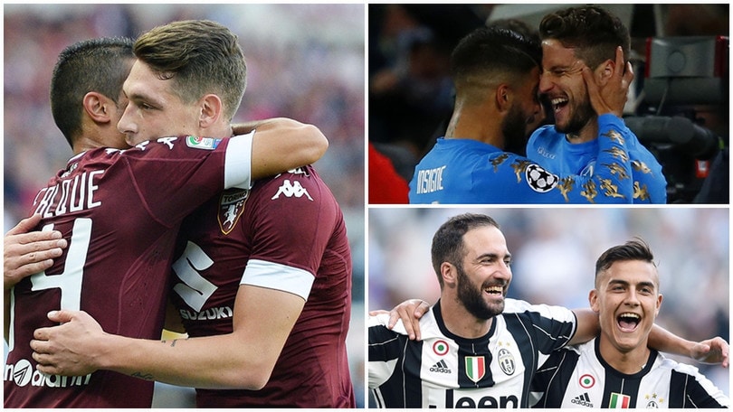 Coppie gol d'Italia, la top 10: Mertens-Insigne meglio di Higuain-Dybala