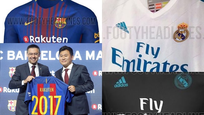 Nuova maglia 2017/2018: è sfida Barcellona-Real Madrid