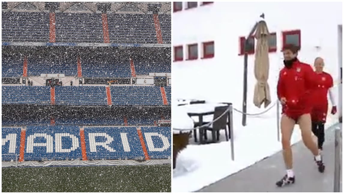Real Madrid-Bayern Monaco: sfida Champions sotto la neve