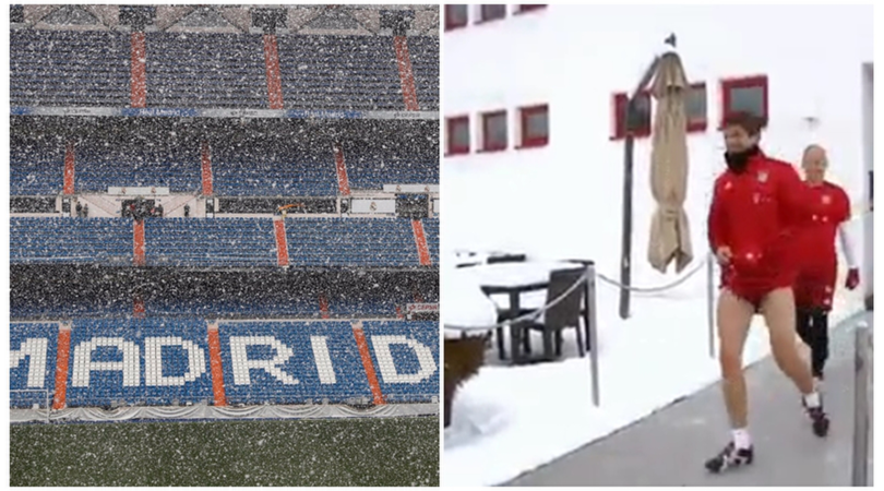Real Madrid-Bayern Monaco: sfida Champions sotto la neve