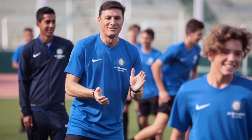 Zanetti inaugura l'Inter Academy Cordoba