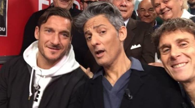 Roma, Totti a Fiorello: