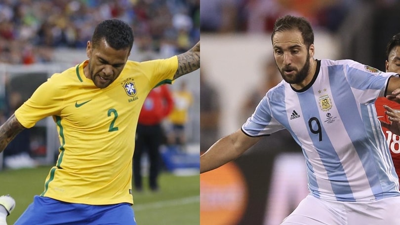 Juventus: Higuain e Dani Alves squalificati in Nazionale, turno di riposo