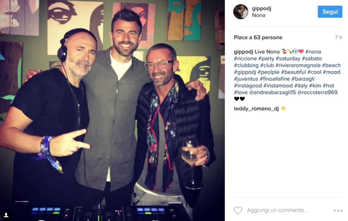 Italia, Barzagli lascia il ritiro: su Instagram spunta la foto in discoteca