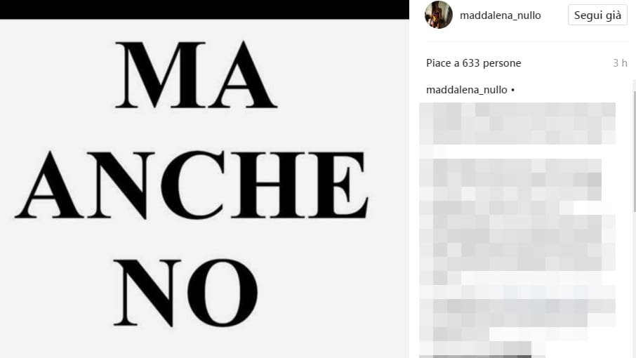 Lady Barzagli enigmatica: post in difesa del marito?