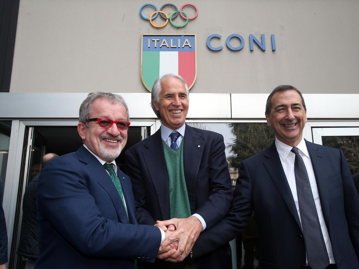 Coni, Malagò: «Grazie a Sala e Maroni, Milano '19 candidatura fortissima»