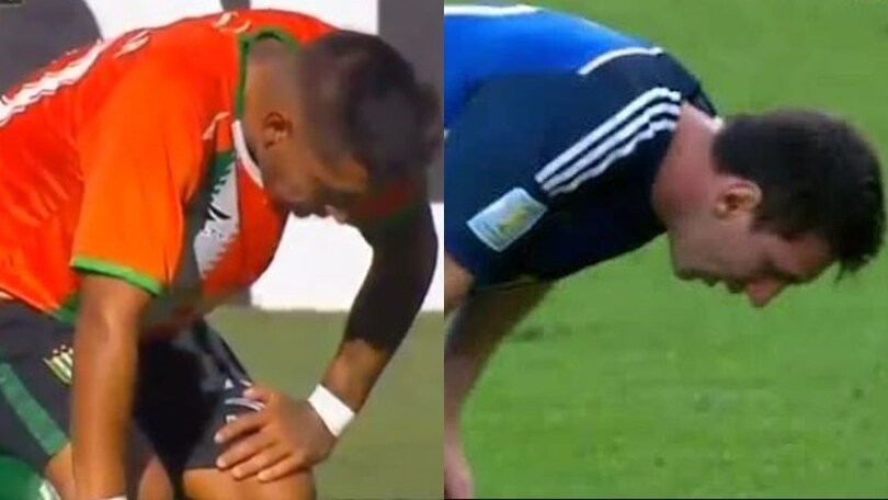 Argentina, Sarmiento vomita in campo: «Imitavo Messi...»