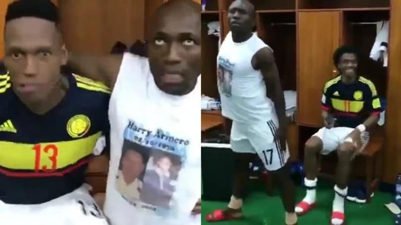 Armero, Mina, Cuadrado: danza folle nello spogliatoio della Colombia!