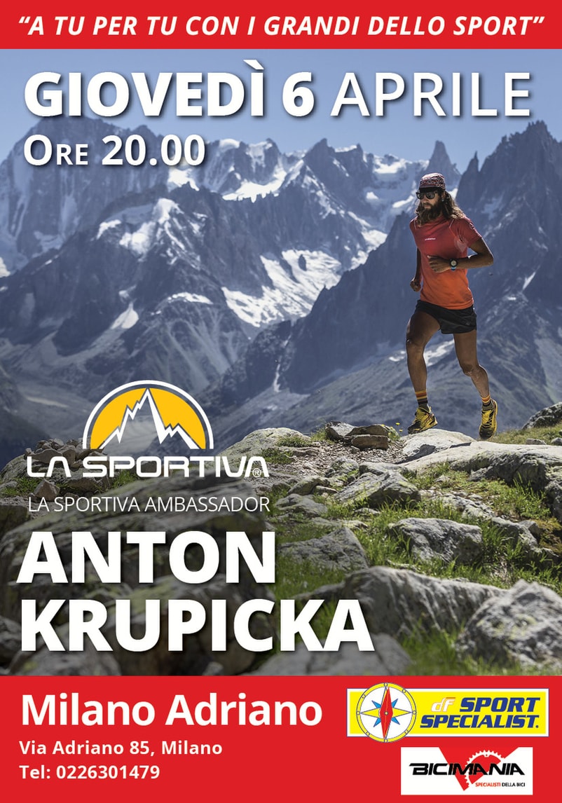 DF Sport Specialist. La serata dedicata a Anton Krupicka
