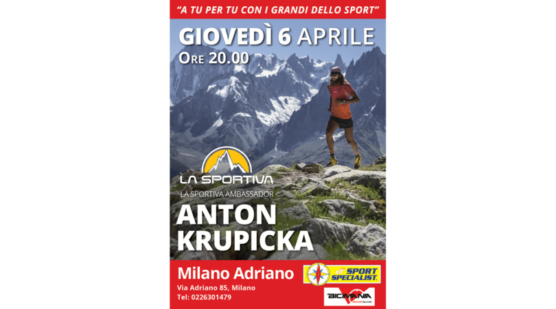 DF Sport Specialist. La serata dedicata a Anton Krupicka