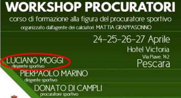 Moggi insegna ad un corso per procuratori sportivi: il web incredulo