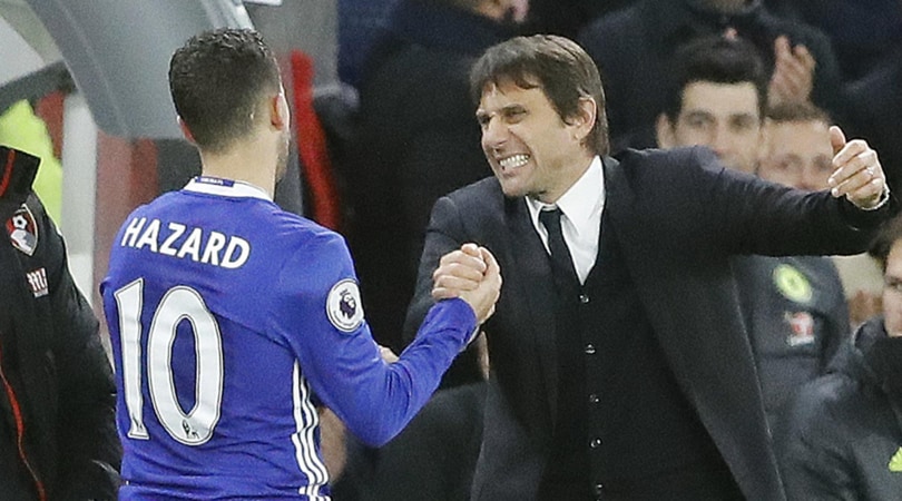 Chelsea, Conte: «Hazard al Real Madrid? Lui è felice qui»