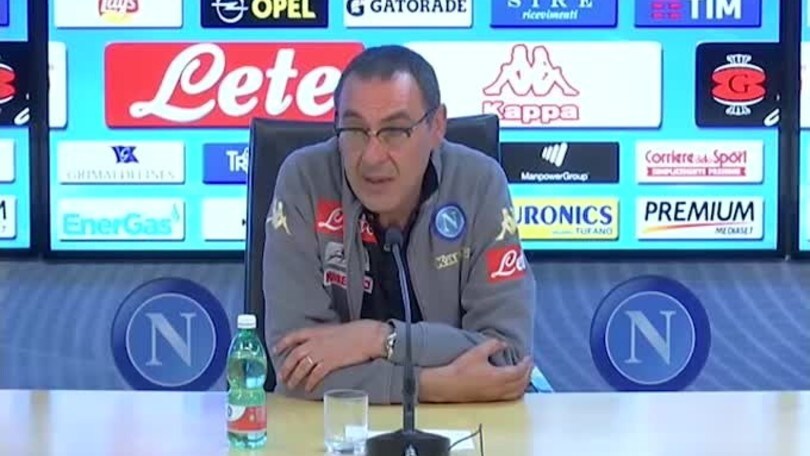 Sarri: "La pressione è sulla Juve"