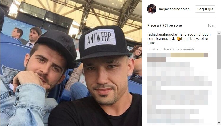 «L'amicizia va oltre tutto»: auguri su Instagram di Nainggolan a Pjanic
