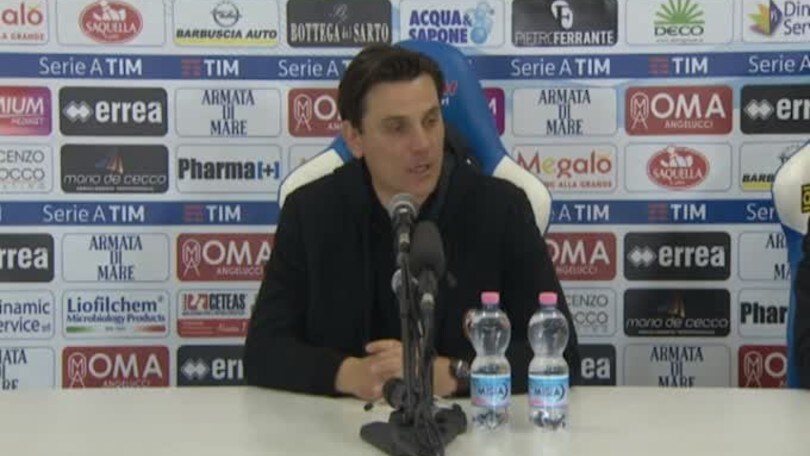 Montella: "Avremmo meritato la vittoria per le occasioni create"