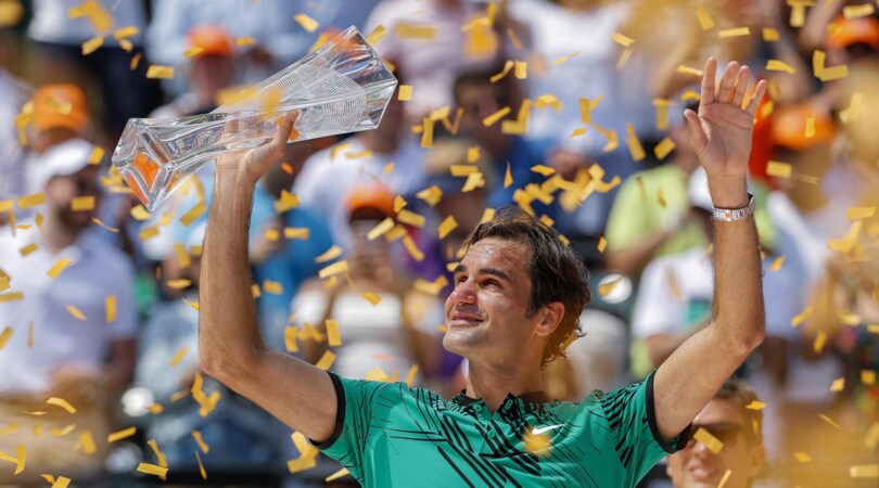 Re Federer di Miami: Nadal ko in finale