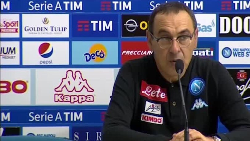 Sarri: "Raramente Juve così in difficoltà"