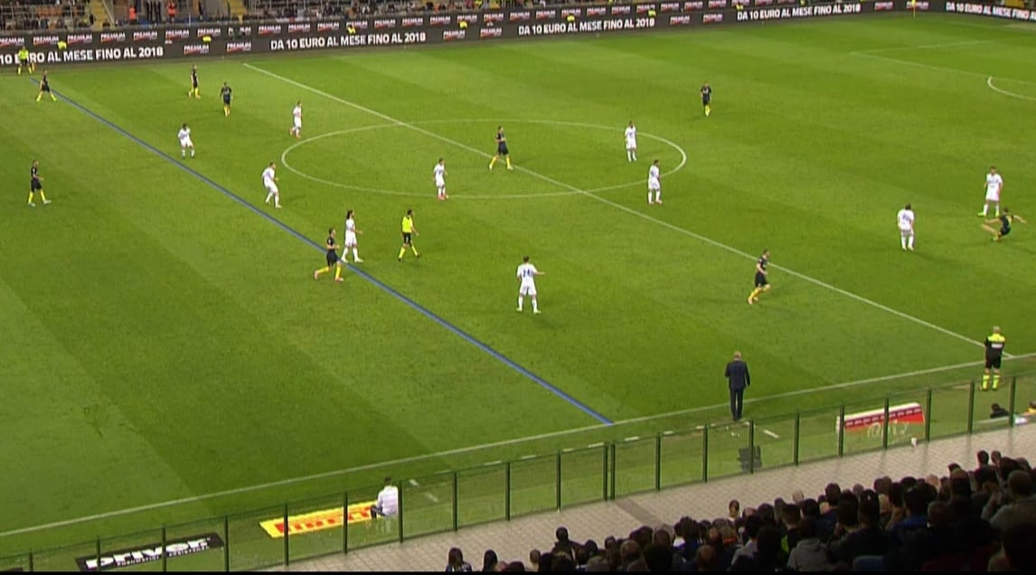 Inter-Sampdoria: Candreva in fuorigioco sul gol di D'Ambrosio