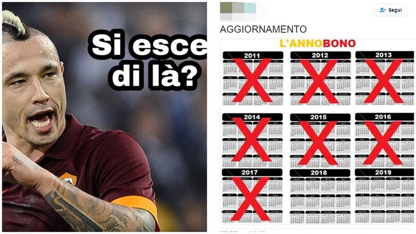 Roma, ciao Coppa Italia. E il web se la ride