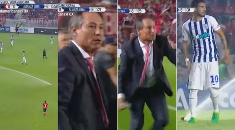 Argentina, gli idranti si aprono in partita: il tecnico si infuria