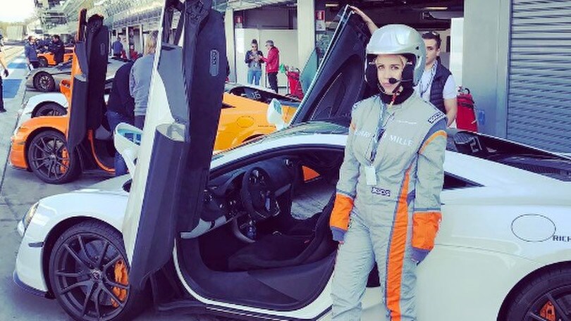 Wanda Nara pilota per un giorno a Monza