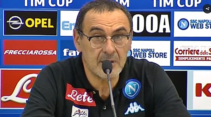 Napoli, Sarri: Ecco perché non abbiamo ridato palla alla Juve