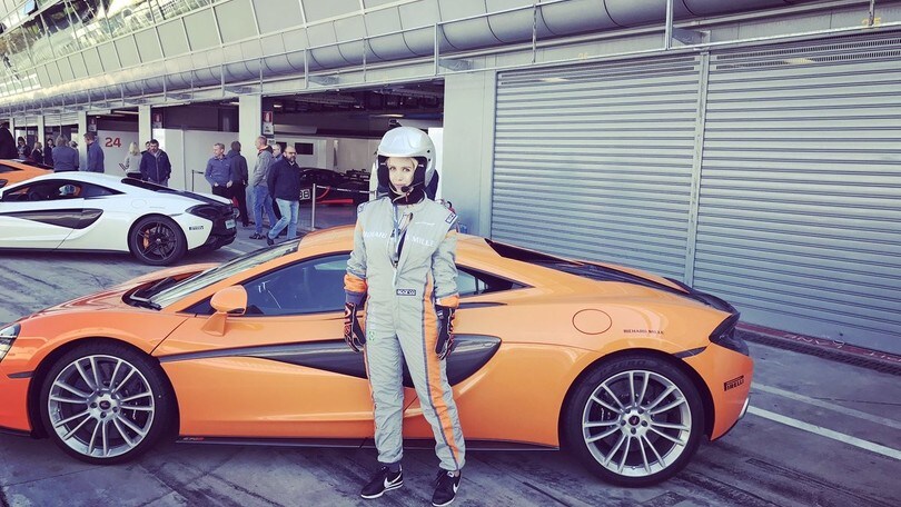 Wanda Nara pilota a Monza