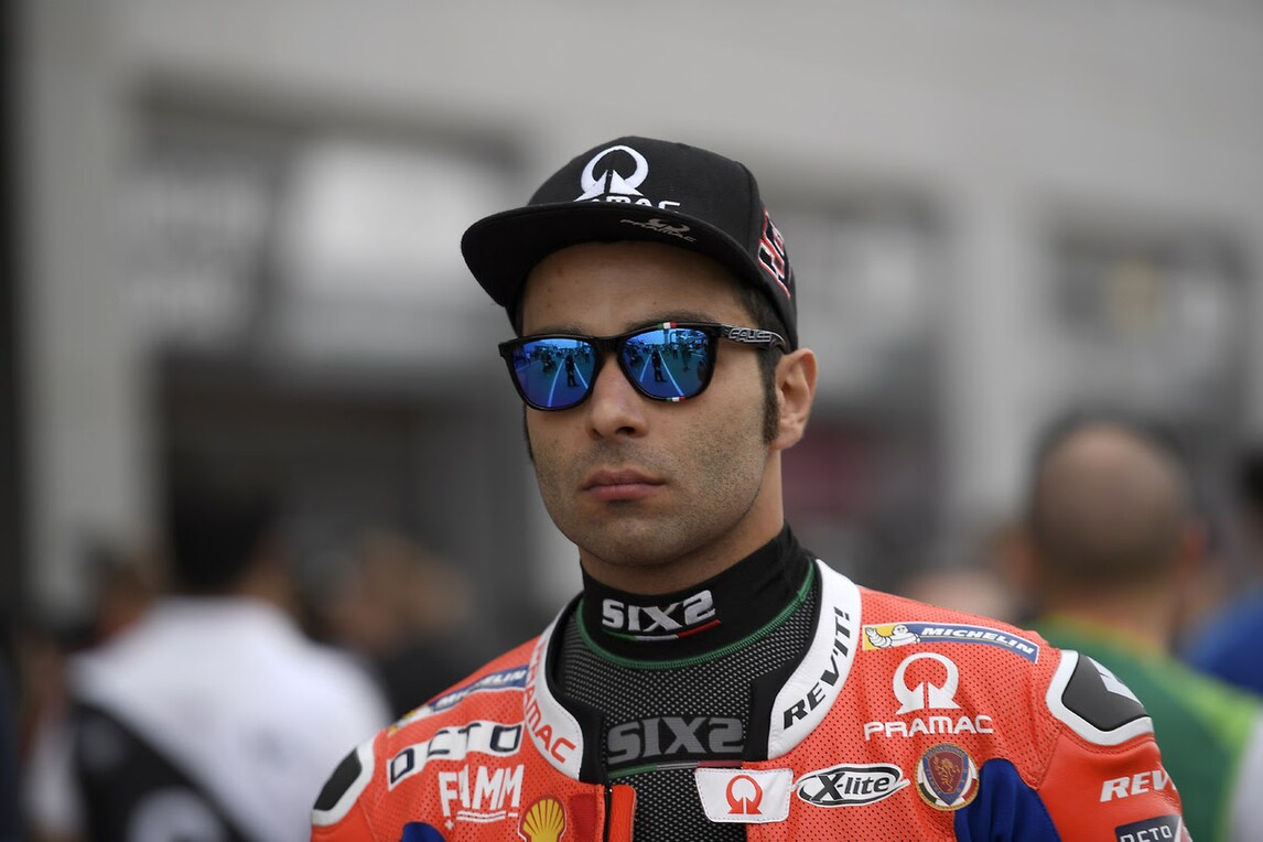 Danilo Petrucci in sella con Salice Occhiali