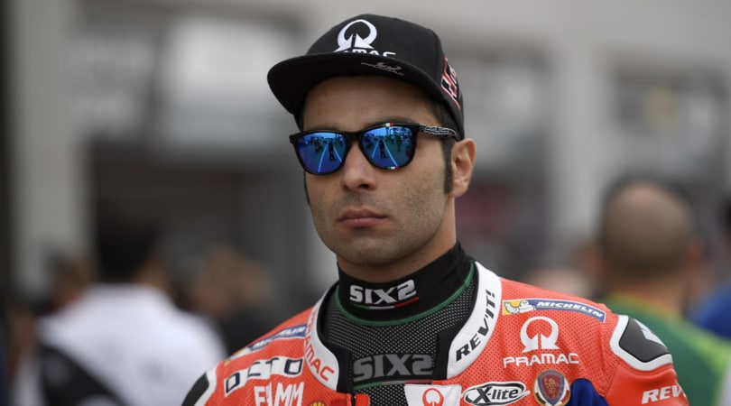 Danilo Petrucci in sella con Salice Occhiali