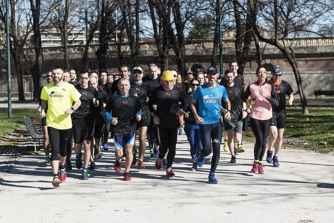 Genny di Napoli per l'ultima running class della Wings for Life World Run